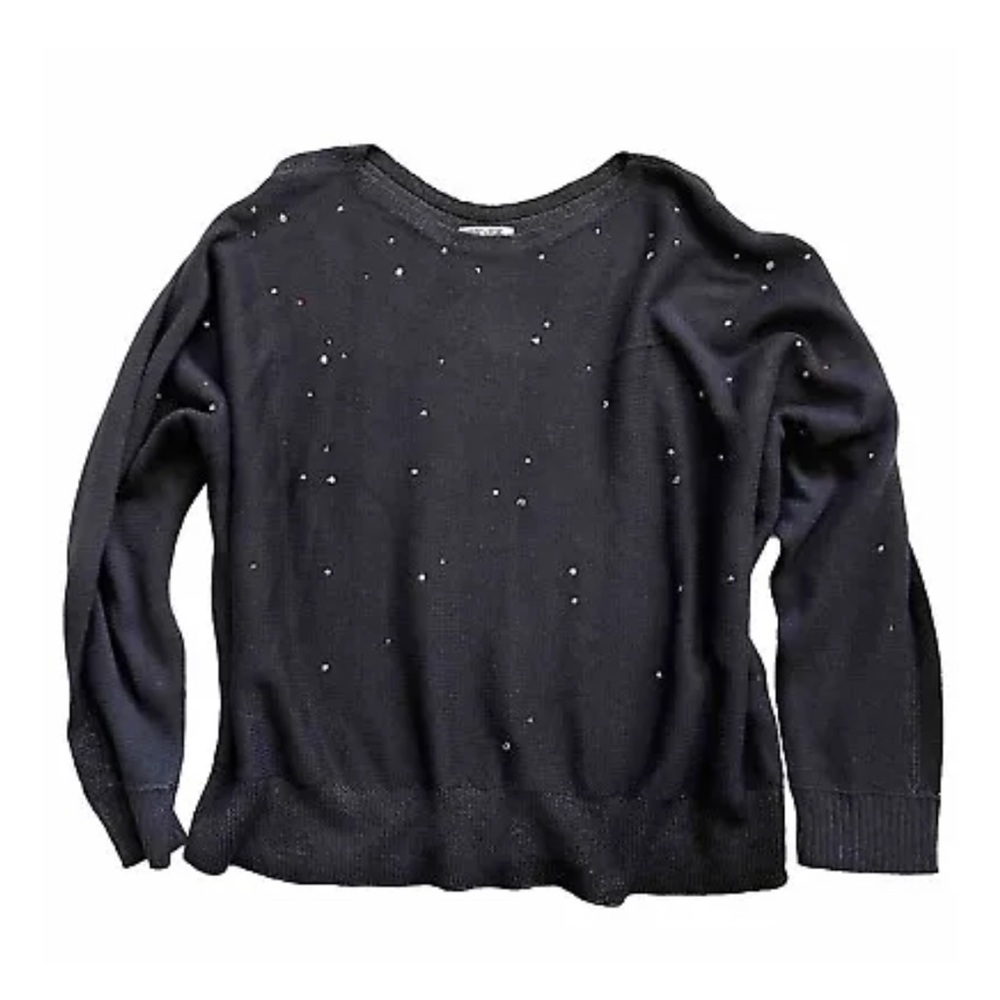 NIC + ZOE NWT Falling Stars Embellished Boatneck Pullover Sweater Size XL - Picture 6 of 6